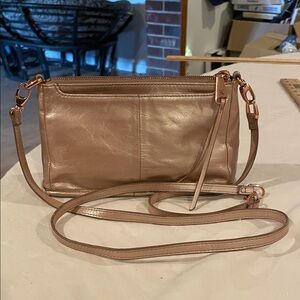 HOBO Metallic Rose Gold Darcy Crossbody Bag